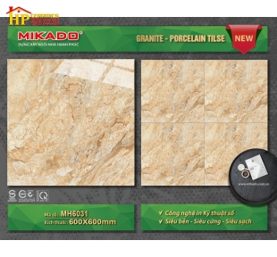 GẠCH LÁT NỀN 60X60 VÂN ĐÁ VÀNG ĐẬM 6031 CAO CẤP GIÁ RẺ