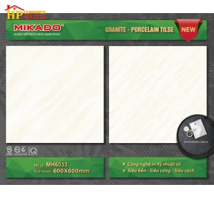 GẠCH LÁT NỀN 60X60 VÂN ĐÁ VÀNG XÉO 6033 CAO CẤP GIÁ RẺ