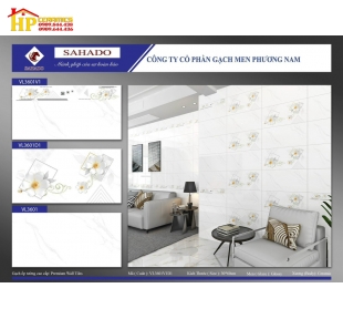 GẠCH ỐP TƯỜNG 30X60 TRẮNG VÂN KHÓI ĐIỂM BÔNG SỨ TRẮNG 3601 CAO CẤP GIÁ RẺ