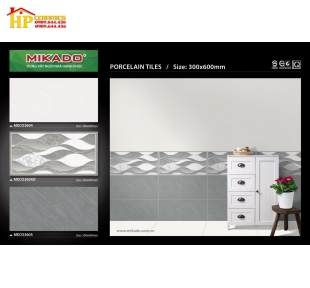 GẠCH ỐP TƯỜNG 30X60 VÂN ĐÁ XÁM ĐẬM LỢT ĐIỂM LƯỢN SÓNG 3604 CAO CẤP GIÁ RẺ