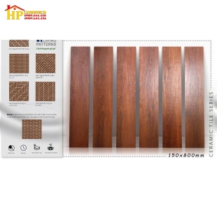 GẠCH LÁT NỀN 15X80 THANH GỖ NÂU CÁNH GIÁN 1801 CAO CẤP GIÁ RẺ