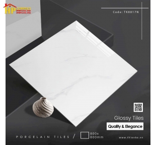 GẠCH LÁT NỀN 80X80 TRẮNG VÂN KHÓI TK8817N CAO CẤP GIÁ RẺ