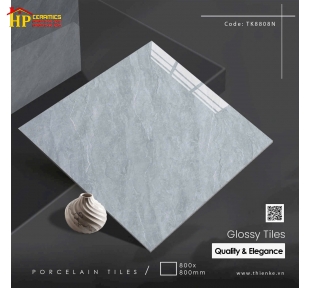 GẠCH LÁT NỀN 80X80 VÂN ĐÁ XÁM XÉO 8808 CAO CẤP GIÁ RẺ