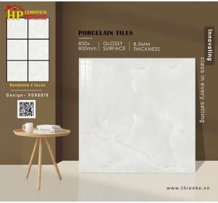 GẠCH LÁT NỀN 80X80 VÂN ĐÁ VÀNG KEM 88010 CAO CẤP GIÁ RẺ