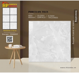 GẠCH LÁT NỀN 80X80 VÂN ĐÁ XÁM 88009 CAO CẤP GIÁ RẺ