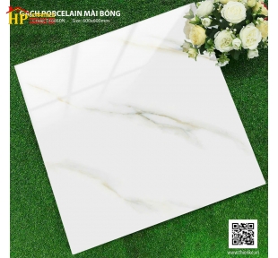 GẠCH LÁT NỀN 60X60 TRẮNG VÂN KHÓI XÁM VÀNG 6650 CAO CẤP GIÁ RẺ