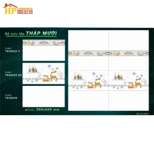 GẠCH ỐP TƯỜNG 30X60 TRẮNG VÂN KHÓI ĐIỂM 2 NAI VÀNG 36032 CAO CẤP GIÁ RẺ