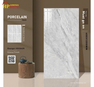 GẠCH LÁT NỀN 60X120 VÂN ĐÁ MABLE XÁM 12625 CAO CẤP GIÁ RẺ