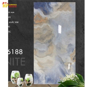 GẠCH LÁT NỀN 60X120 VÂN MÂY XANH NÂU KHẮC KIM 126188 CAO CẤP GIÁ RẺ
