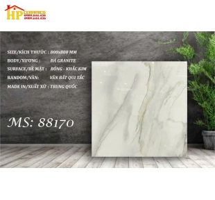 GẠCH LÁT NỀN 80X80 VÂN ĐÁ BẤT QUY TẮC KHẮC KIM 88170 CAO CẤP GIÁ RẺ
