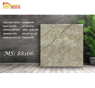 GẠCH LÁT NỀN 80X80 VÂN ĐÁ VÀNG KHẮC KIM 88166 CAO CẤP GIÁ RẺ