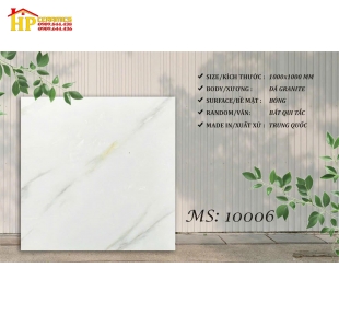 GẠCH LÁT NỀN 100X100 TRẮNG VÂN KHÓI ĐEN VÀNG 10006 CAO CẤP GIÁ RẺ
