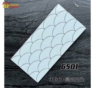 GẠCH TRANG TRÍ 30X60 VẢY CÁ TRẮNG 6501 CAO CẤP GIÁ RẺ