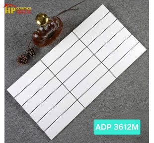 GẠCH TRANG TRÍ 30X60 18 Ô CHỮ NHẬT TRẮNG 3612M CAO CẤP GIÁ RẺ