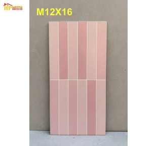 GẠCH TRANG TRÍ 30X60 12 Ô CHỮ NHẬT HỒNG ĐẬM LỢT CAO CẤP GIÁ RẺ