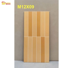 GẠCH TRANG TRÍ 30X60 12 Ô CHỮ NHẬT KEM NÂU M12X09 CAO CẤP GIÁ RẺ