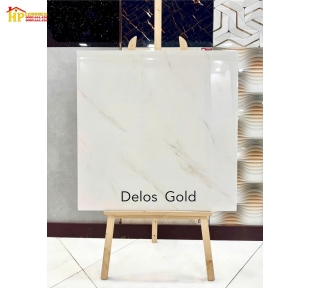 GẠCH LÁT NỀN 80X80 TRẮNG VÂN VÀNG DELOS GOLD CAO CẤP GIÁ RẺ
