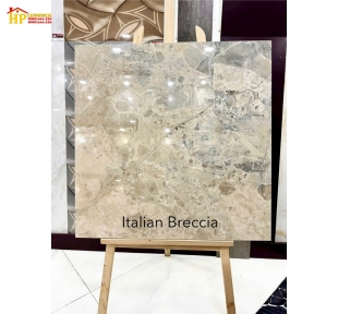 GẠCH LÁT NỀN 80X80 VÂN ĐÁ VÀNG XÁM ITALIAN BRECCIA CAO CẤP GIÁ RẺ