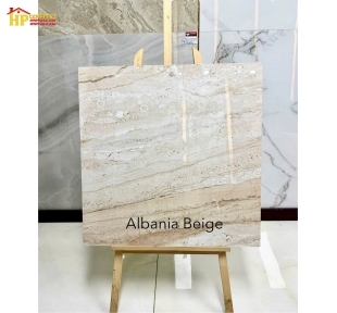 GẠCH LÁT NỀN 80X80 VÂN ĐÁ MARBLE NÂU ALBANIA BEIGE CAO CẤP GIÁ RẺ