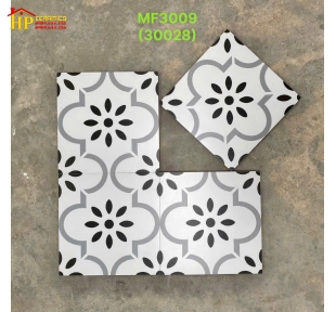 GẠCH BÔNG 30X30 TRẮNG HOA VĂN BÔNG CỔ ĐIỂN 3009 CAO CẤP GIÁ RẺ