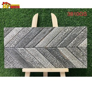 GẠCH TRANG TRÍ 30X60 MÀU ĐEN XÁM THAN HỌA TIẾT XƯƠNG CÁ 3D NHẬP KHẨU CAO CẤP