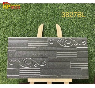 GẠCH TRANG TRÍ 30X60 SẮC MÀU ĐEN THAN HỌA TIẾT ĐÁ GHÉP SOLE 3D NHẬP KHẨU CAO CẤP