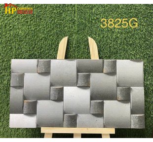 GẠCH TRANG TRÍ 30X60 SẮC MÀU XÁM ĐÁ VÀ ĐEN KHỐI HỌA TIẾT DẢI KHỐI ĐAN XEN ĐÈ LỚP 3D NHẬP KHẨU CAO CẤP