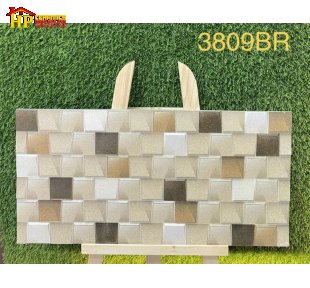 GẠCH TRANG TRÍ 30X60 SẮC MÀU NÂU ĐẤT VÀ VÀNG CÁT HỌA TIẾT HÌNH VUÔNG LIÊN HOÀN 3D NHẬP KHẨU CAO CẤP