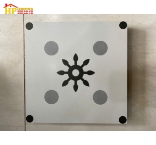 GẠCH LÁT NỀN 30X30 TRẮNG HOA VĂN CHẤM XÁM 21 CAO CẤP GIÁ RẺ