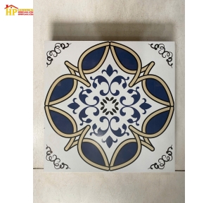 GẠCH LÁT NỀN TOLEL 30X30 HOA VĂN BÔNG XANH 19 CAO CẤP GIÁ RẺ