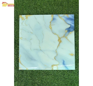 GẠCH LÁT NỀN 60X60 VÂN ĐÁ XANH BIỂN KHẮC KIM CHỈ VÀNG CAO CẤP GIÁ RẺ