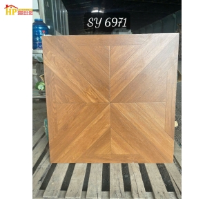 GẠCH LÁT NỀN 60X60 VÂN GỖ GHÉP HOA SY6971 CAO CẤP GIÁ RẺ