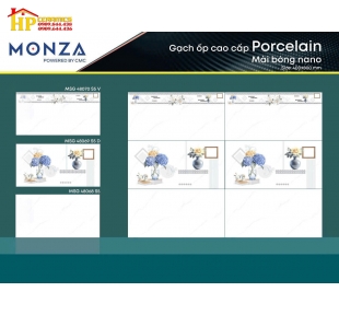 GẠCH ỐP TƯỜNG 40X80 TRẮNG KHÓI ĐIỂM TÚ CẦU SIÊU BÓNG 48070S5 CAO CẤP GIÁ RẺ