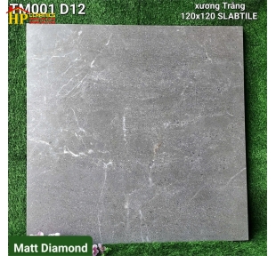 GẠCH LÁT NỀN 120X120 VÂN ĐÁ MABLE XÁM MỜ D12 CAO CẤP GIÁ RẺ