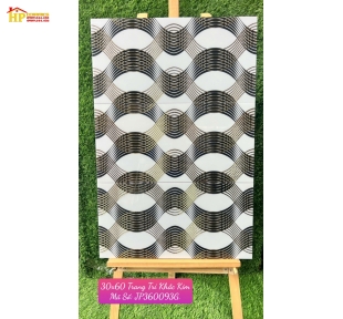 GẠCH TRANG TRÍ 30X60 KHẮC KIM LƯỢN SÓNG ĐEN VÀNG  CAO CẤP GIÁ RẺ
