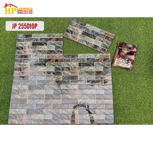 GẠCH TRANG TRÍ 25X50 KIỂU XÂY GẠCH MÀU LOANG KHẮC KIM 255010 CAO CẤP GIÁ RẺ