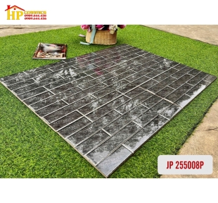 GẠCH TRANG TRÍ 25X50 KIỂU XÂY GẠCH VÂN ĐÁ XÁM KHẮC KIM 255008 CAO CẤP GIÁ RẺ