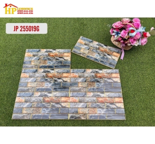 GẠCH TRANG TRÍ 25X50 KIỂU XÂY GẠCH VÂN ĐÁ GHÉP GIẢ CỔ KHẮC KIM 255019 CAO CẤP GIÁ RẺ