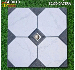 GẠCH LÁT NỀN TOLEL 30X30 HOA VĂN HÌNH LỤC GIÁC GHÉP TRẮNG KHÓI GD3010 CAO CẤP GIÁ RẺ