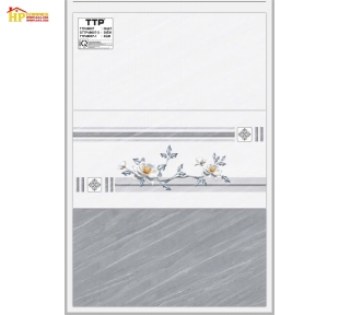 GẠCH ỐP TƯỜNG 40X80 VÂN ĐÁ XÉO XÁM ĐẬM LỢT ĐIỂM BÔNG 48607 CAO CẤP  GIÁ RẺ