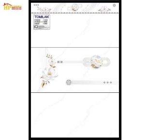GẠCH ỐP TƯỜNG 40X80 TRẮNG VÂN VÀNG ĐIỂM BÔNG CÚC TRẮNG 48402 CAO CẤP GIÁ RẺ