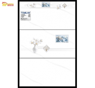 GẠCH ỐP TƯỜNG 40X80 TRẮNG VÂN KHÓI ĐIỂM BÌNH BÔNG TRẮNG SỨ 48405 CAO CẤP GIÁ RẺ