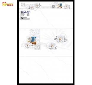 GẠCH ỐP TƯỜNG 40X80 TRẮNG VÂN KHÓI ĐIỂM BÔNG TRẮNG 48406 CAO CẤP GIÁ RẺ
