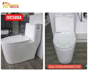 BÀN CẦU KHỐI MEN SỨ TRẮNG JVC508A CAO CẤP GIÁ RẺ