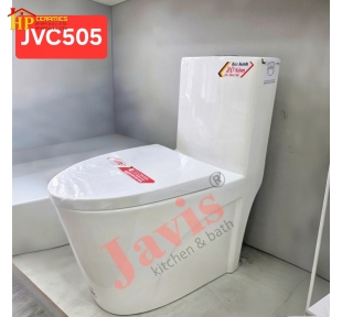 BÀN CẦU KHÓI THÙNG CAO MEN SỨ TRẮNG JVC505 CAO CẤP GIÁ RẺ