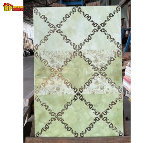 GẠCH TRANG TRÍ 30X60 SẮC XANH NGỌC VÂN ĐÁ MARBLE KẾT HỢP HOA VĂN CHỈ VÀNG HOÀNG GIA NHẬP KHẨU CAO CẤP