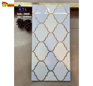 GẠCH TRANG TRÍ 30X60 MÀU XANH HOA VĂN LỒNG ĐÈN MAROC KẾT HỢP NHỦ VÀNG NHẬP KHẨU CAO CẤP