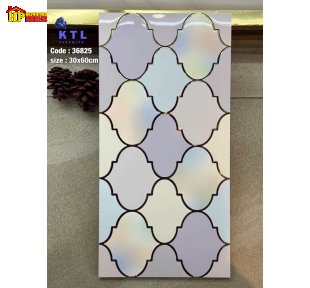 GẠCH TRANG TRÍ 30X60 SẮC TÍM HỌA TIẾT LỒNG ĐÈN KHẮC KIM NHẬP KHẨU CAO CẤP