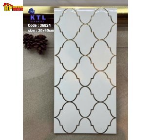 GẠCH  TRANG TRÍ 30X60 SẮC TRẮNG KEM HỌA TIẾT LỒNG ĐÈN MAROC KHẮC KIM NHẬP KHẨU CAO CẤP