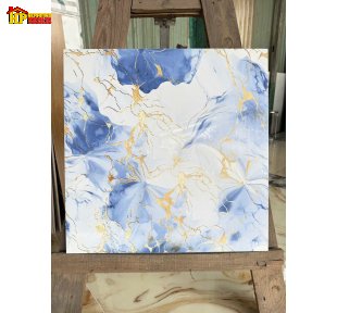GẠCH LÁT NỀN 60X60 MÀU XANH VÂN ĐÁ MARBLE TRANH THỦY MẶC KẾT HỢP ÁNH KIM NHẬP KHẨU CAO CẤP